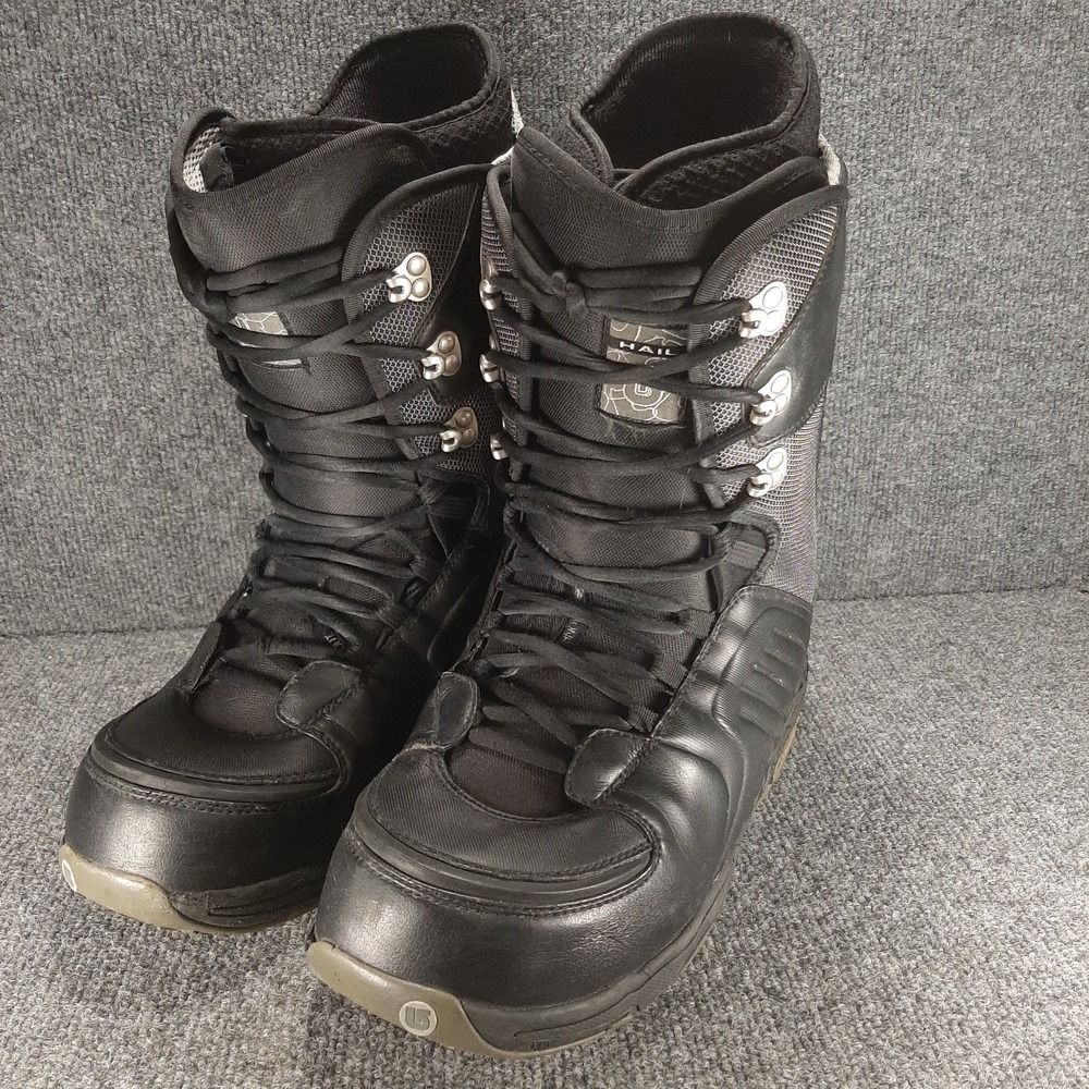 Burton Hail Snowboard Boots Imprint 3 Black Green US 13 READ